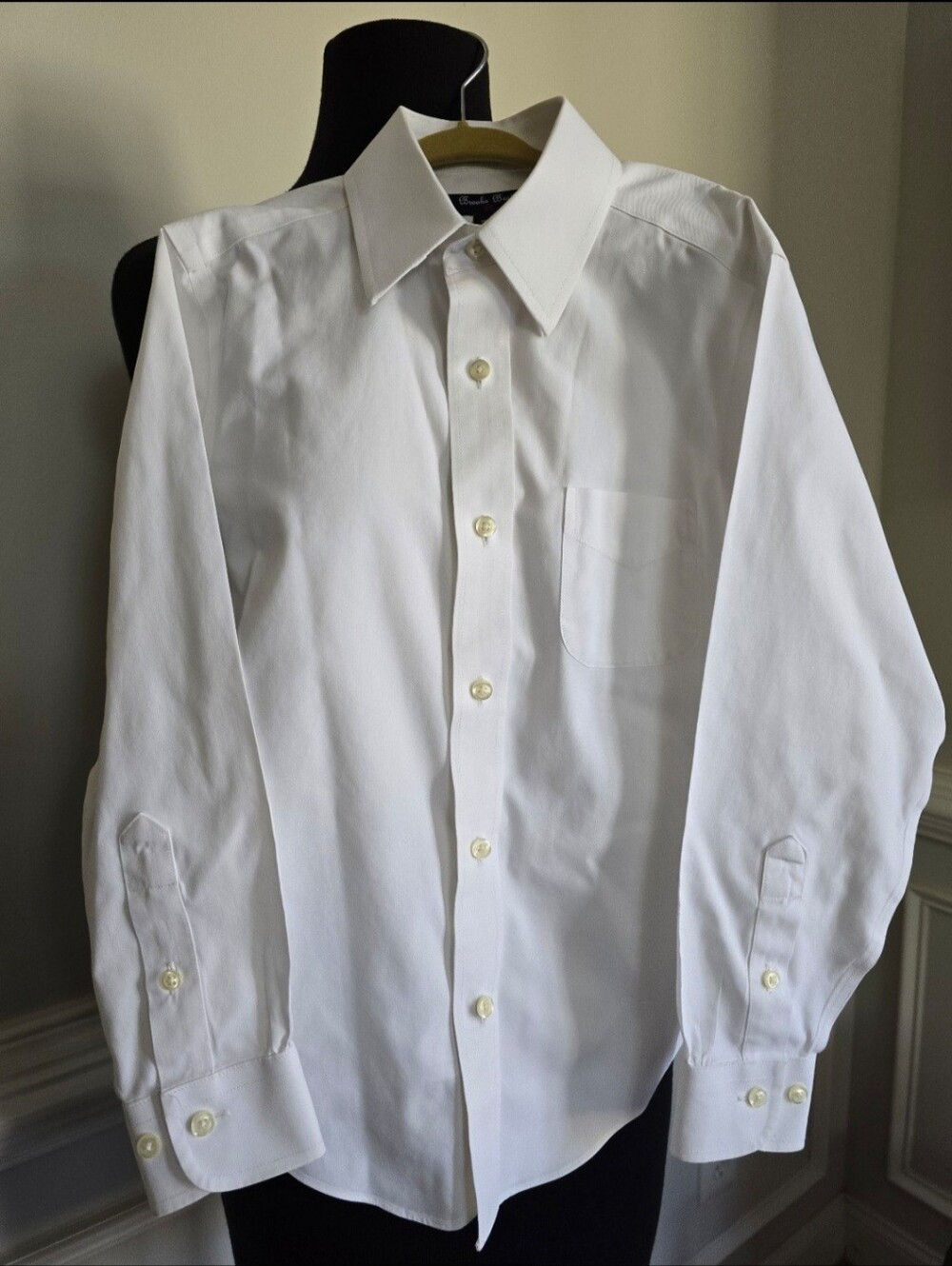 Brooks Brothers Boys Button Down Non-Iron Dress Shirt Size 8